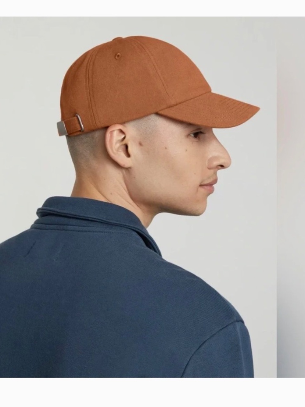 Everlane organic cotton adobe brown rust baseball cap hat adjustable unisex